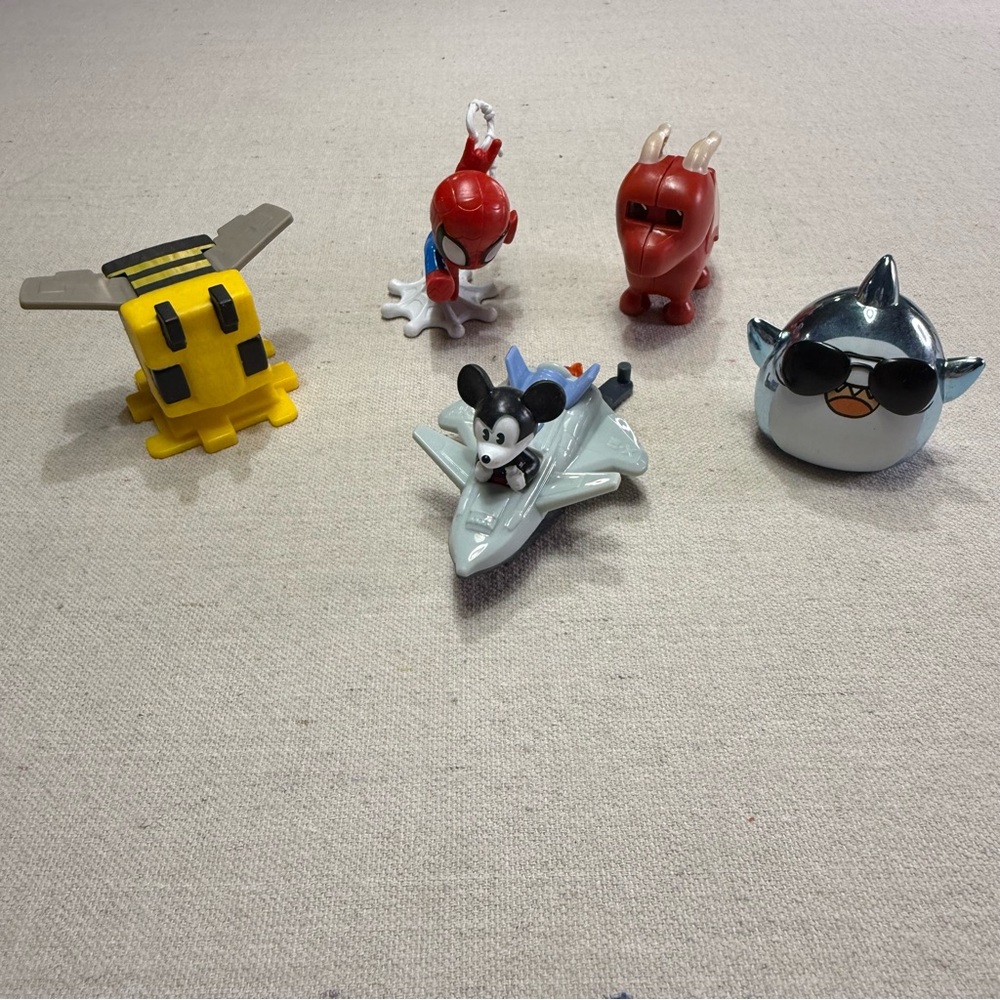 Assorted Kids Toy Figures - Multi-Color Play Pack - Bundle of 5